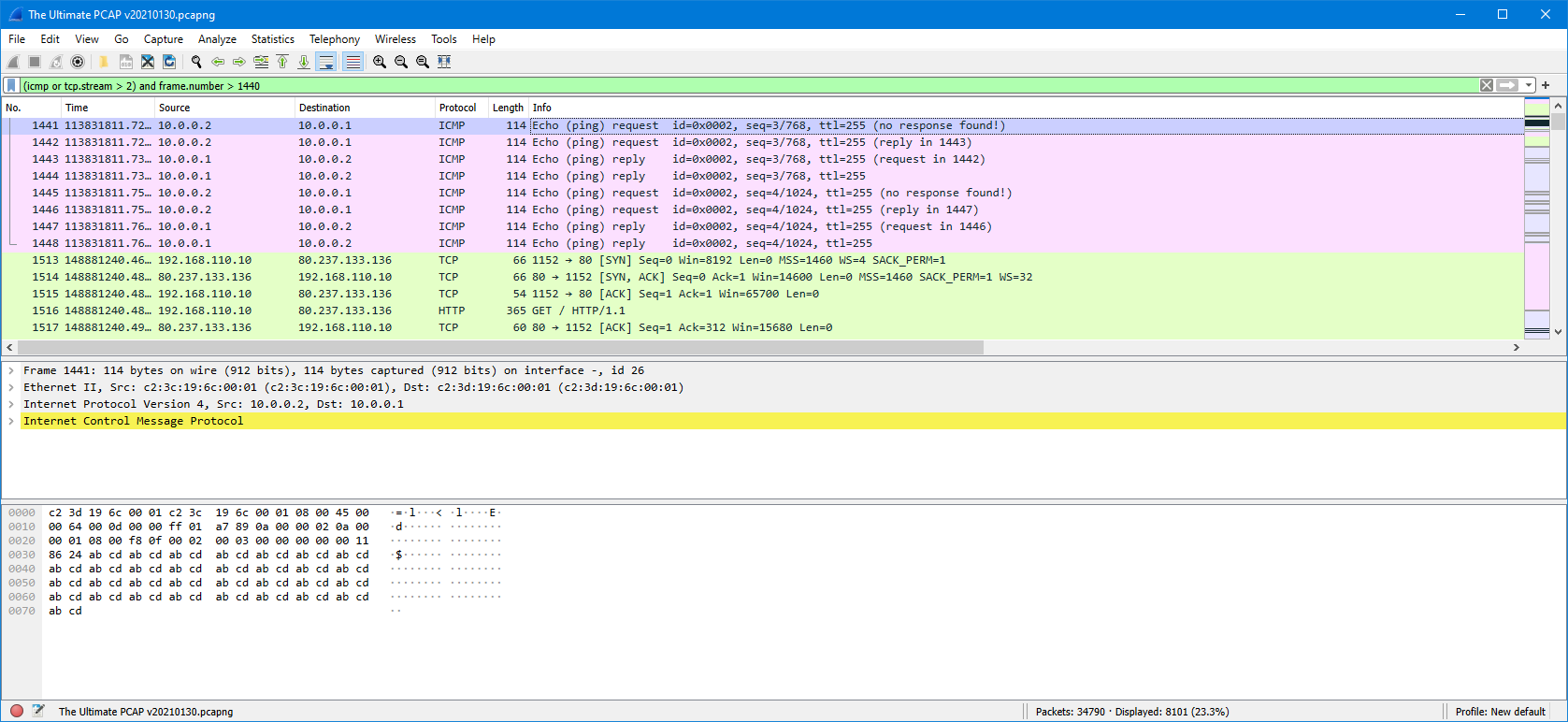 wireshark filters and their usage